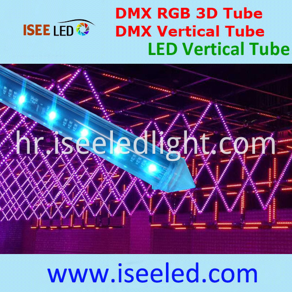 RGB DMX512 LED 3D Tube